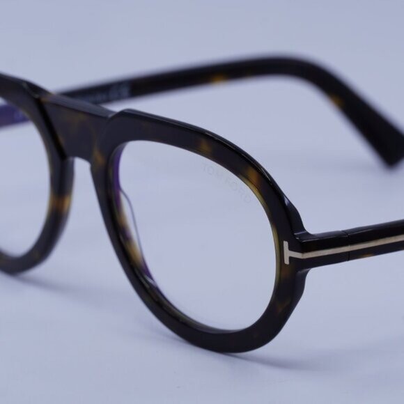 Tom Ford FT5756-B 052 Eyeglasses Havana 53mm Aviator Frame - Picture 4 of 9